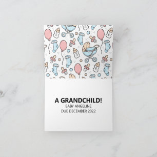 Carte de Faire-part de grossesse pour les parents 