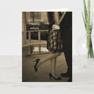 Carte de faire-part de la fugue du couple élégant