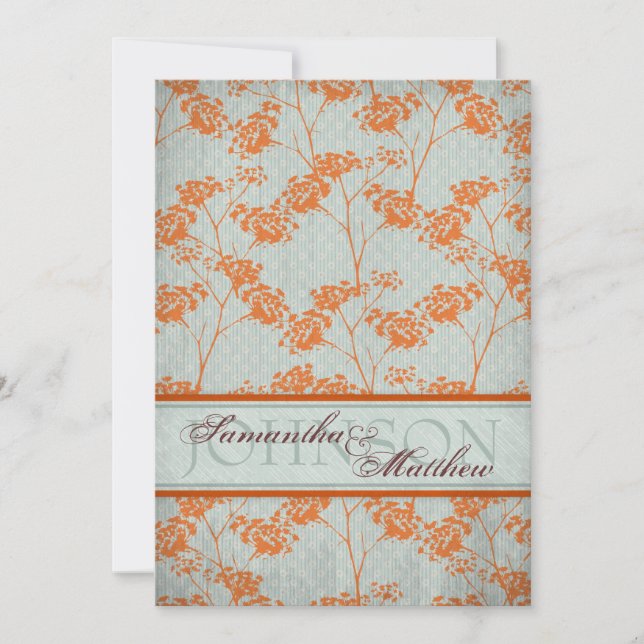 Carte de faire-part de mariage de jeune mariée de (Devant)