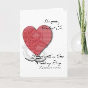 Carte de faire-part de mariage/de voeux