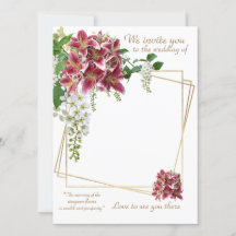 Carte de Faire-part de mariage florale Stargazer