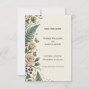 Carte de Faire-Part de Mariage Fougère de Bois Ros