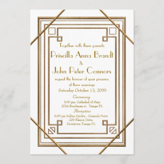 Carte de faire-part de mariage, grand Gatsby,