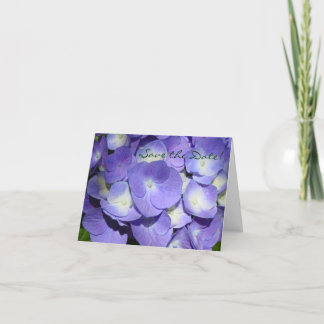 Carte de Faire-Part de Mariage Hydrangea Violette