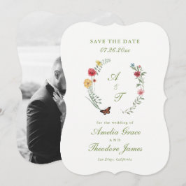 Carte de Faire-Part de Mariage Jardin en Découpage