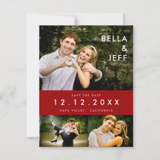 Carte de faire-part de mariage Snapshots Wedding i