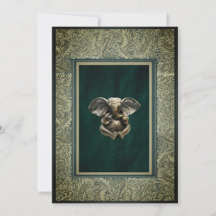 Carte de faire-part de mariage traditionnelle indi