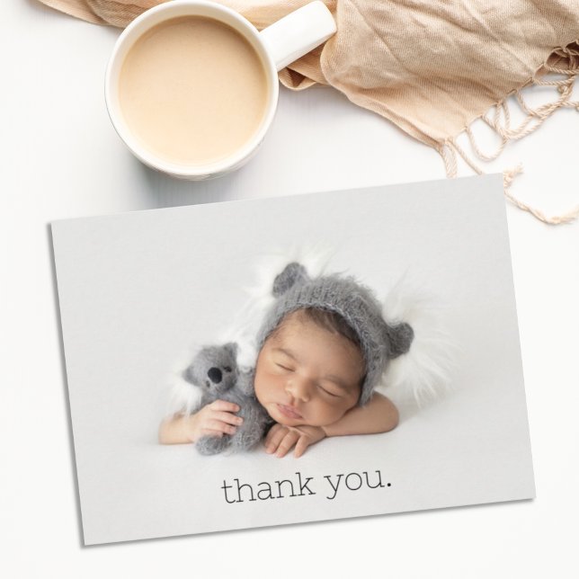 Carte de Faire-part de naissance de Merci bébé min (Créateur téléchargé)