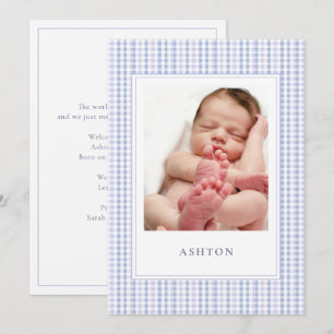 Carte de Faire-part de naissance pour bébé En vich