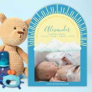 Carte de Faire-part de naissance Sunrise Preemie