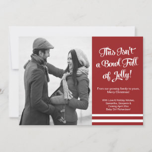 Carte de faire-part de photo de grossesse de gelée