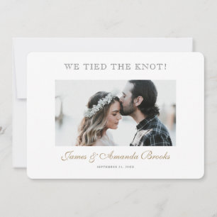 Carte de Faire-part simple Mariage photo