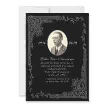 Carte de Faire-part traditionnelle Black Death