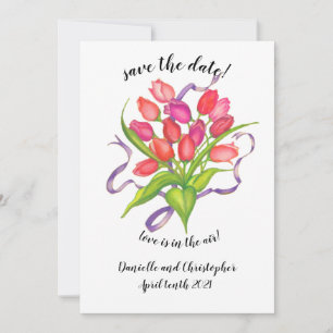 Carte de Faire-part Tulip Bouquet moderne