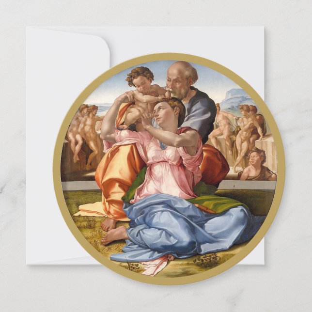 CARTE DE FAMILLE SAINTE Michelangelo 1507 (Devant)