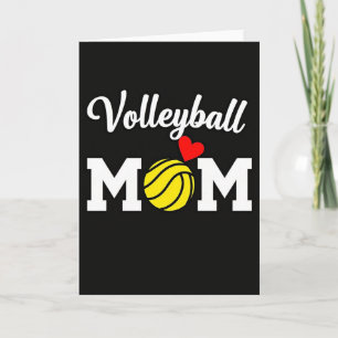 Carte de fan de sport de maman de volley-ball