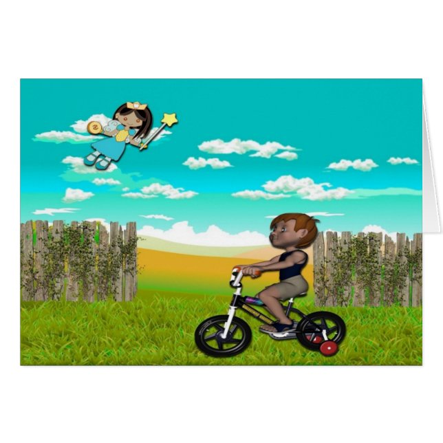 Carte de fée de dent de garçons (Devant horizontal)