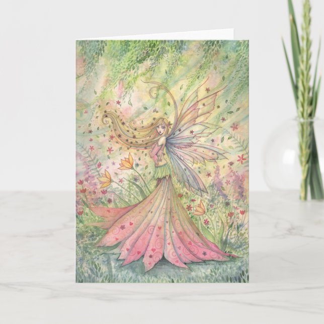 Carte de fée de fleur d'été (Devant)