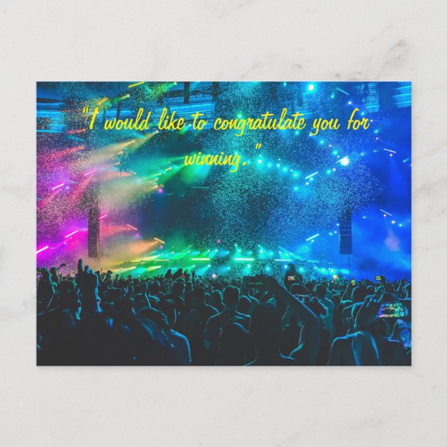 carte de félicitations à l'équipe ou à la personne (Devant)