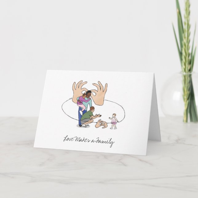 Carte de félicitations d'adoption (Devant)