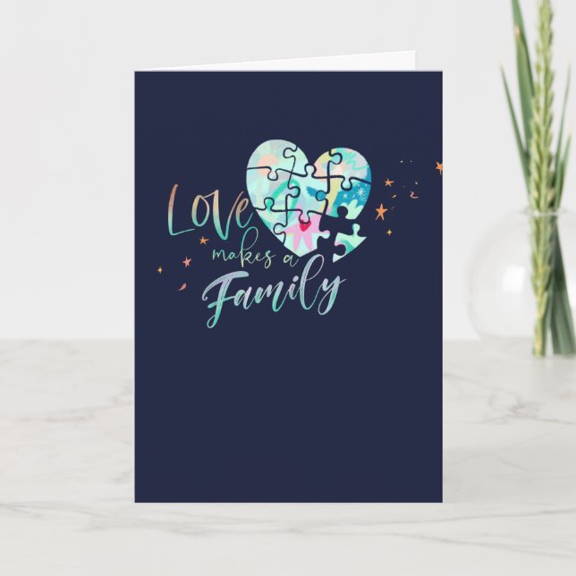 carte de félicitations d'adoption (Devant)