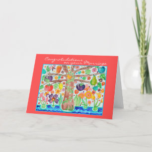 Carte de félicitations de mariage Tree of Life