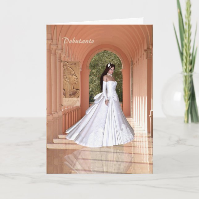 Carte de félicitations Debutante (Devant)