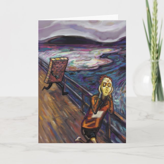 Carte de félicitations Marathon - Toucher le mur (Devant)