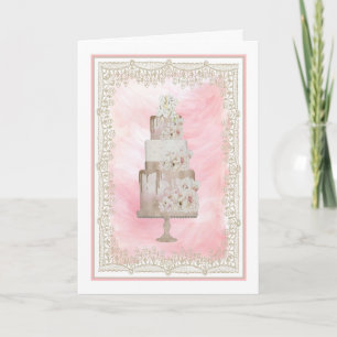 Carte de félicitations mariage avec magnifique gât