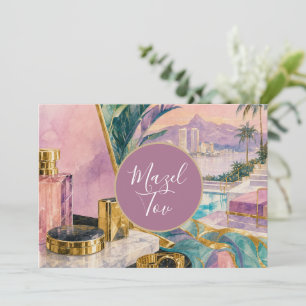 Carte de félicitations Mazel Tov, Luxe 80's