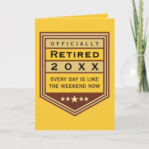Carte de félicitations officiellement retraitée