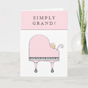 Carte de félicitations pour bébé fille