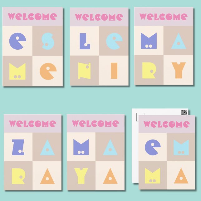 carte de félicitations pour bébé fille prénom 4 le (Créateur téléchargé)