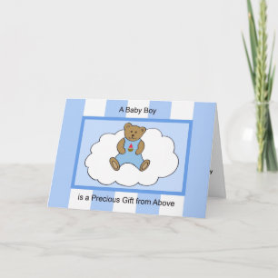 Carte de félicitations pour bébé garçon — Cadeau p