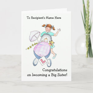 Carte de félicitations pour bébé nouveau mignonne 