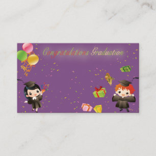 Carte de félicitations pour diplômé