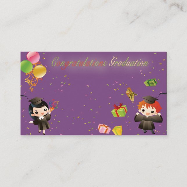 Carte de félicitations pour diplômé (Devant)