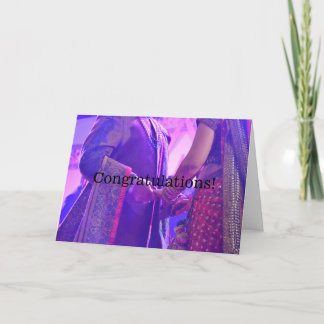 Carte de félicitations pour le mariage hindou