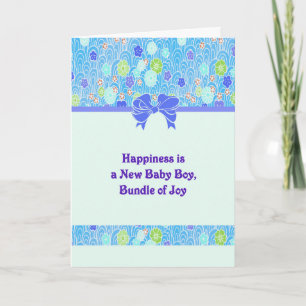 Carte de félicitations pour le nouveau bébé