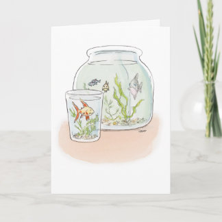Carte de félicitations pour les poissons à haut re