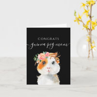 Carte de félicitations pour maman cochon d'Inde