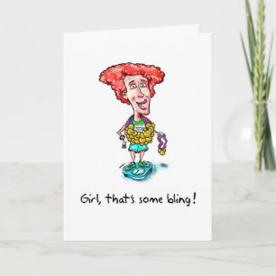 Carte de félicitations pour Marathoner - Bling