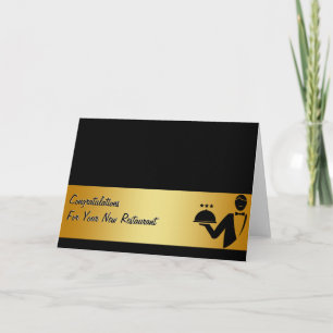 Carte de félicitations pour nouveau restaurant