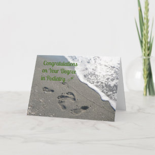 Carte de félicitations pour un diplôme en Podiatri