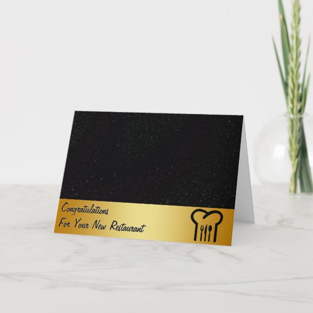 Carte de félicitations Restaurant Nouvelle carte d (Devant)
