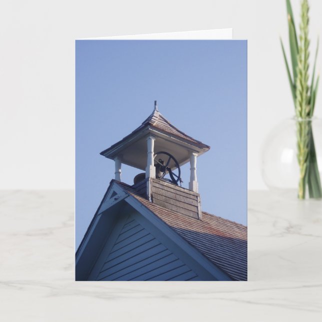 Carte de félicitations "Schoolhouse Belltower" (Devant)