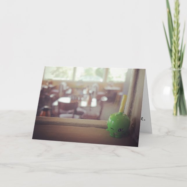 Carte de félicitations "Sour Green Apple" (Devant)