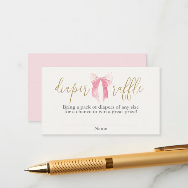 Carte de fermeture à rabat à couches roses (Devant/Arrière en situation)