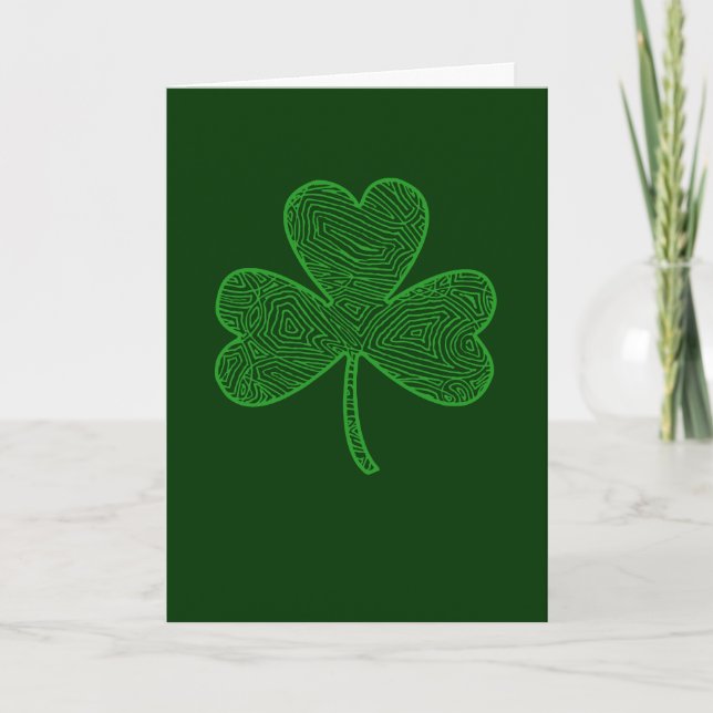 Carte de fermeture St. Patrick's Day (Devant)
