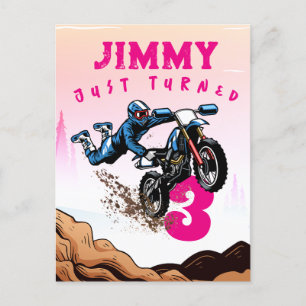 Carte de fête d'anniversaire pour les motocycliste